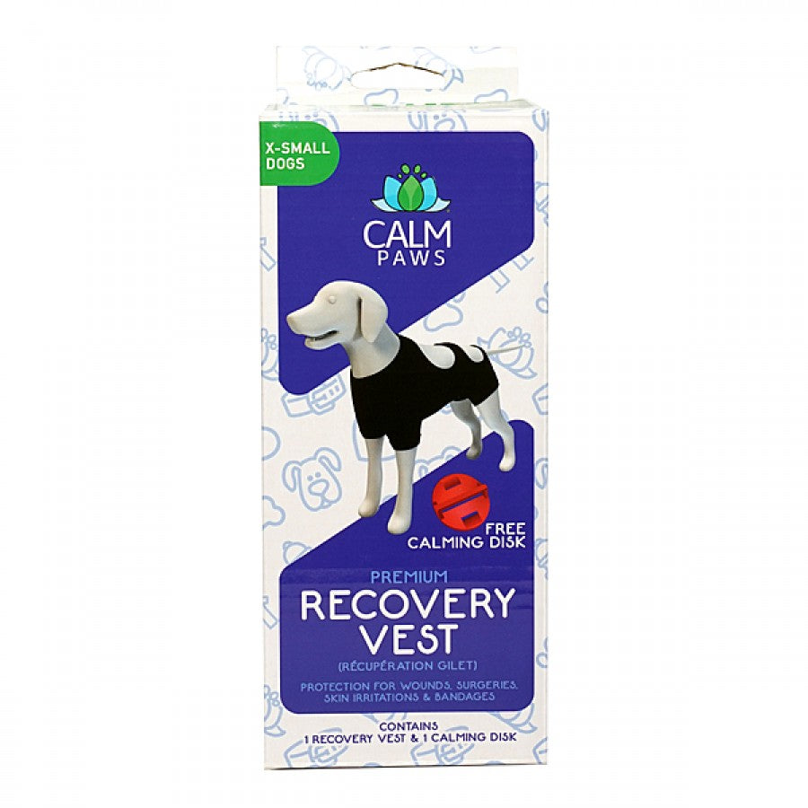 Calm Paws - Calming Recovery Vest with Calming Disc - XSMALL - 4-8LB