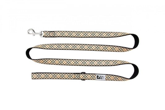 LocalID_55418 RC Pets - Dog Leash - Tan Tartan - 3/4in x 6ft