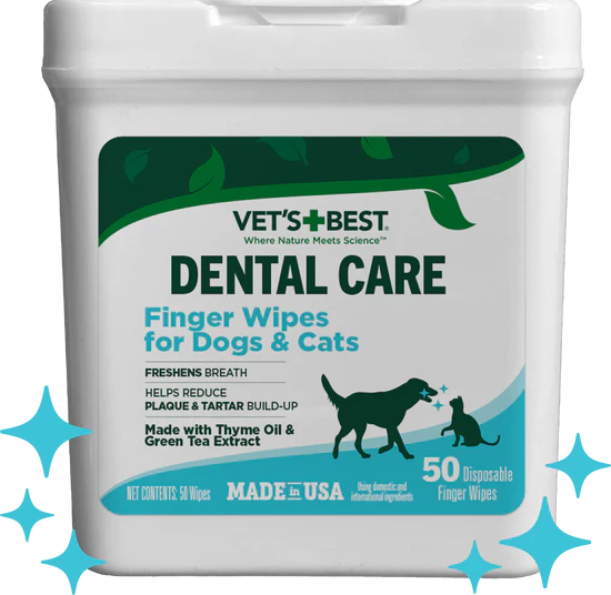 LocalID_71057 Vet's Best - Dental Care Finger Wipes for Dogs and Cats - 50CT