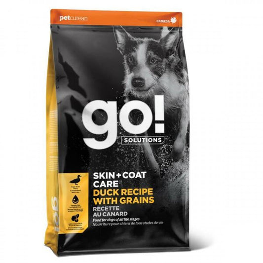 Petcurean - GO! Skin and Coat DUCK Dry Dog Food - 9.98KG (22lb)