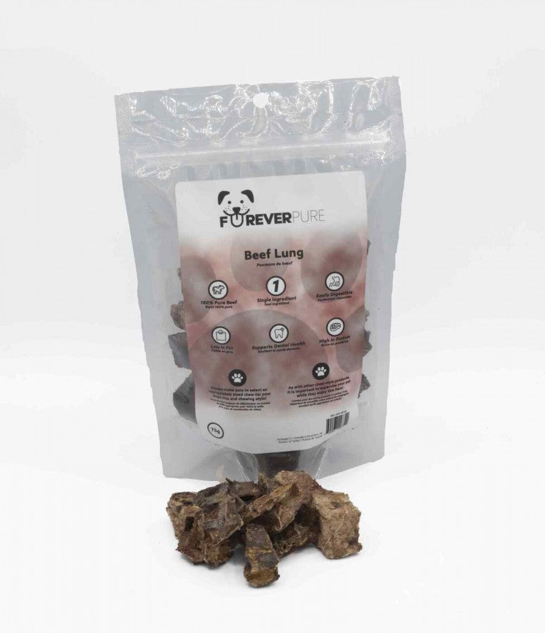 Furever Pure - BEEF LUNG Bites Dog Treat - SMALL - 75GM