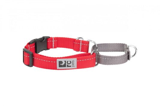 RC Pets - Primary Web Training Clip Collar - RED - MEDIUM - 14-19in