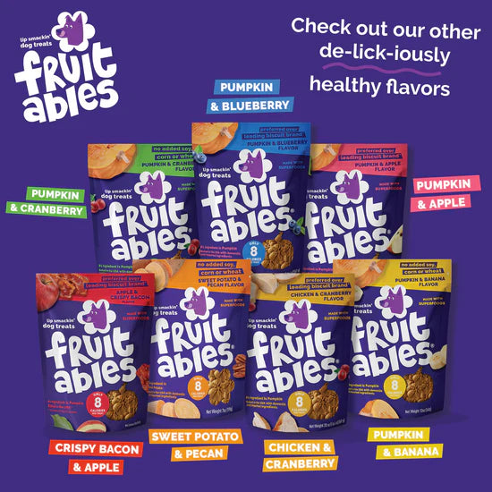 LocalID_71441 Fruitables - PUMPKIN & BLUEBERRY Crunchy Dog Treats - 340GM (12oz)