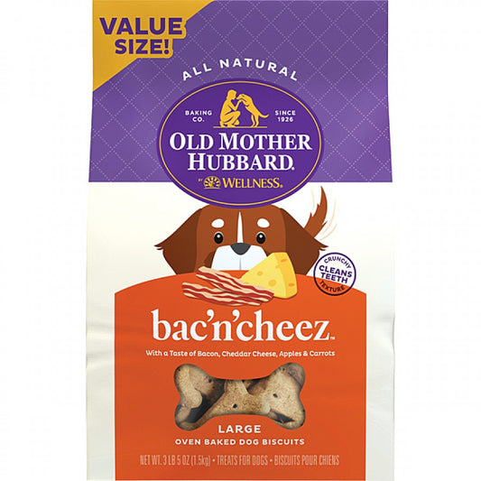 LocalID_56812 Old Mother Hubbard - Oven Baked BAC N'CHEEZ Dog Treat - LARGE - 1.36KG (3lb)