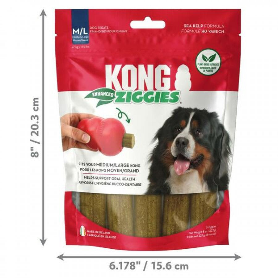 LocalID_70408 KONG - Ziggies Enhanced Dog Treat - MEDIUM/LARGE - 227GM (8oz)