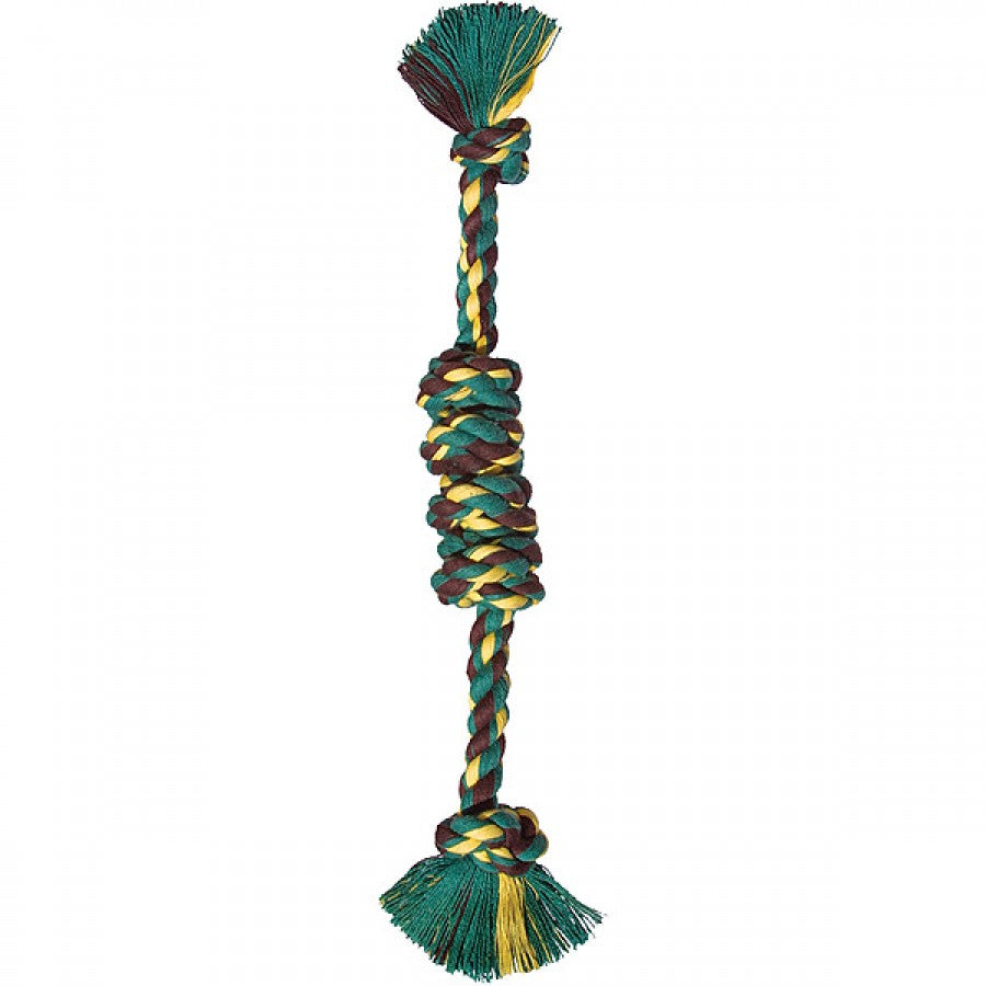 LocalID_55844 Mammoth - Monkey Fist ROPE BAR Colored Dog Toy - Small 38CM