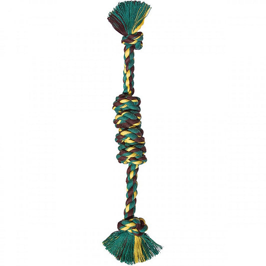 LocalID_55844 Mammoth - Monkey Fist ROPE BAR Colored Dog Toy - Small 38CM