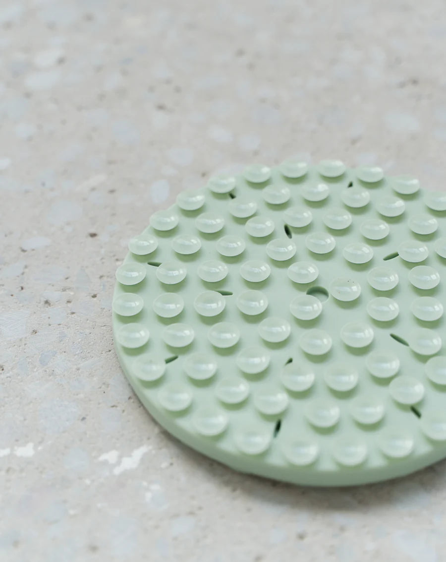 LocalID_65973 Dexypaws - Dog Snuffle Mat Silicone - SAGE GREEN - 23.5 x 20.5 x 2.5CM (9x8x1in)