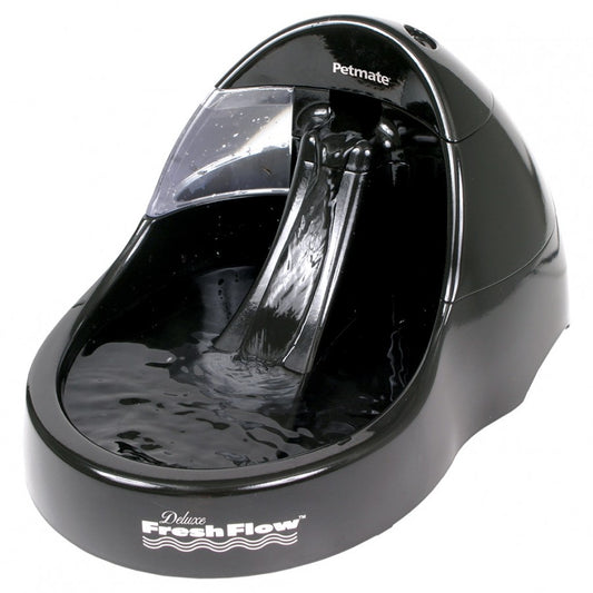 Petmate - Fresh Flow Deluxe Fountain - BLACK - LARGE - 108oz