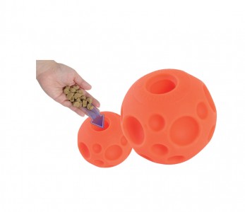 LocalID_1453 Omega Paw - Tricky Treat Ball Dog Toy - LARGE - 13CM (5in)