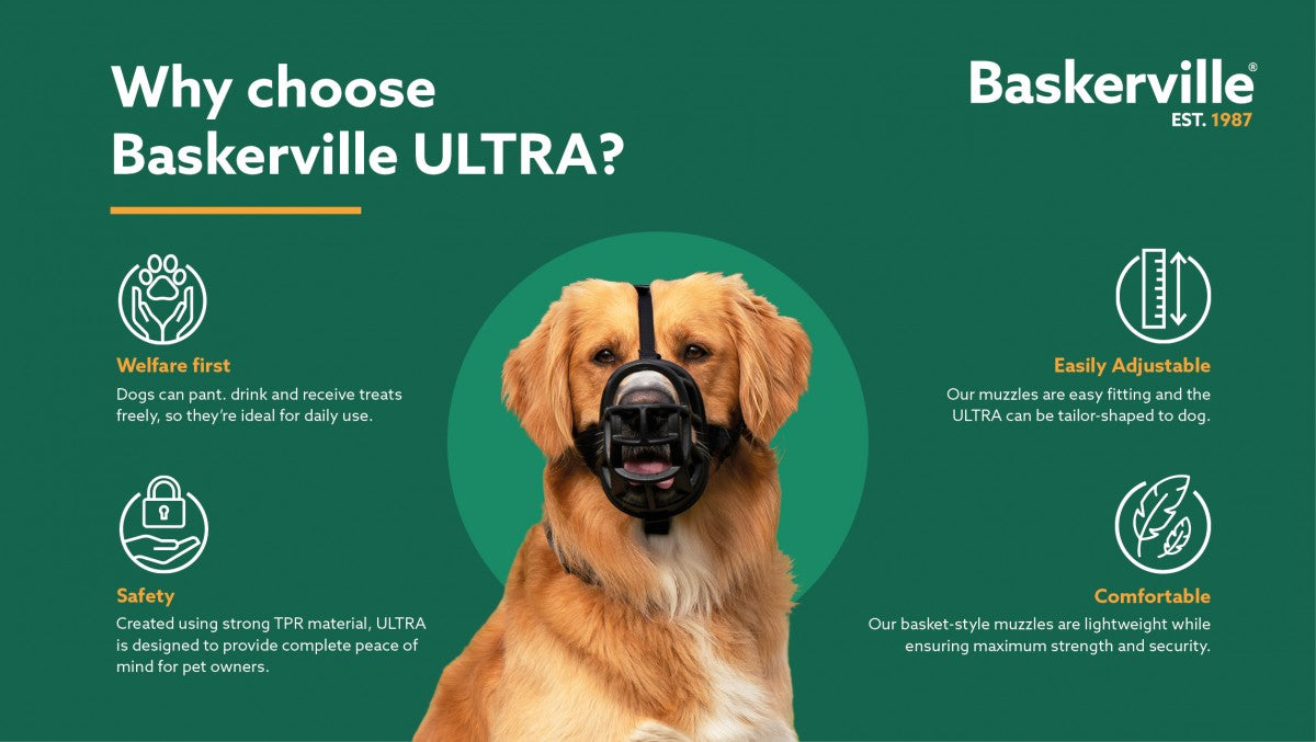 LocalID_70265 Company of Animals - Baskerville Ultra Dog Muzzle - Black