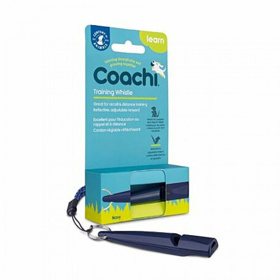 *S.O. - Up to 2 Week Wait* Company of Animals - Coachi - Learn Training Whistle - Navy - 9CM (3.5in)