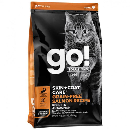 Petcurean - GO! Skin and Coat SALMON Dry Cat Food - 3.63KG (8lb)