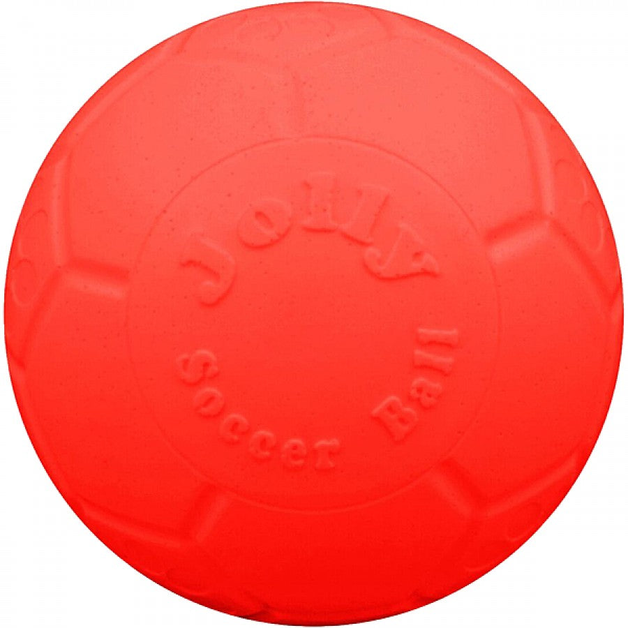 Jolly Pets - Soccer Ball Dog Toy - ORANGE - 15CM (6in)