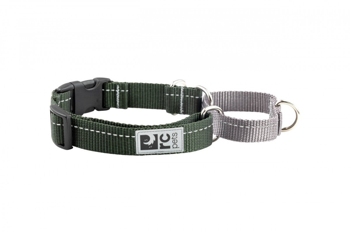 RC Pets - Primary Web Training Clip Collar - DARK OLIVE - XSMALL - 0.6in x 7-9in