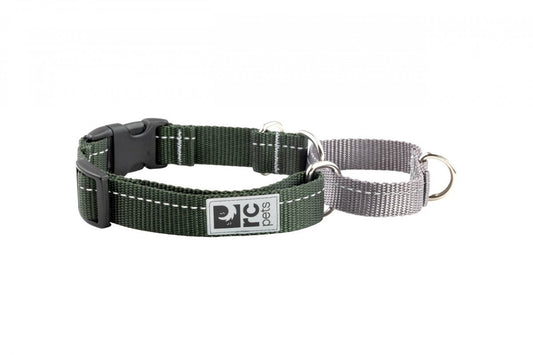 RC Pets - Primary Web Training Clip Collar - DARK OLIVE - SMALL (11-14in)