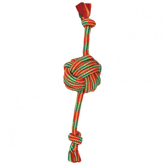 LocalID_27795 Mammoth Pet Products - Extra Monkey Fist Ball w/Rope Ends - Small 33cm (13in)