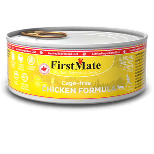 FirstMate - LID GF CHICKEN Wet Cat Food - 156GM (5.5oz)