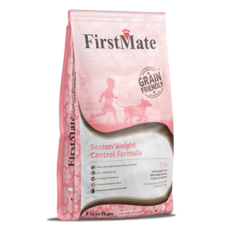 *S.O. - Up to 3 Week Wait* FirstMate - Grain Friendly Senior/Weight Control Dry Dog Food - 11.4KG (25lb)