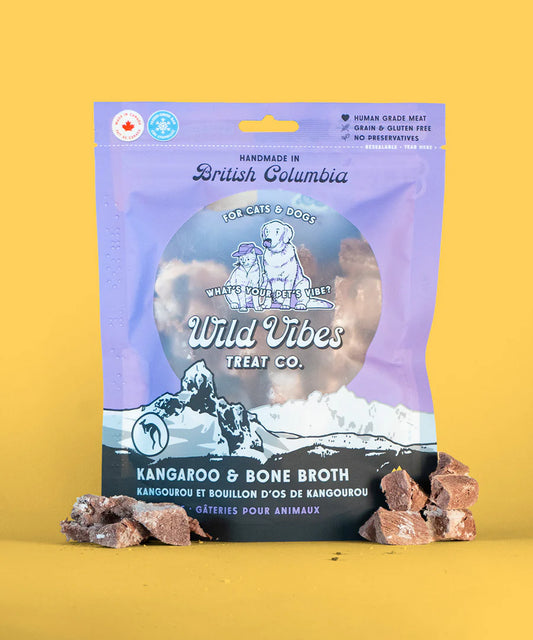 LocalID_69486 Wild Vibes - KANGAROO and Bone Broth Dog and Cat Treat - 58GM