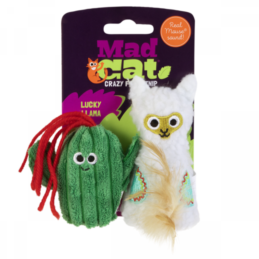 Mad Cat - Lucky Llama Cat Toy - 11.5CM (4.5in) Tall - 2PK