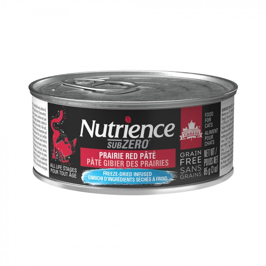 *S.O. - Call for Estimated Arrival* Nutrience - Grain Free SubZero Pâté Wet Cat Food - PRARIE RED - 85GM (3oz)