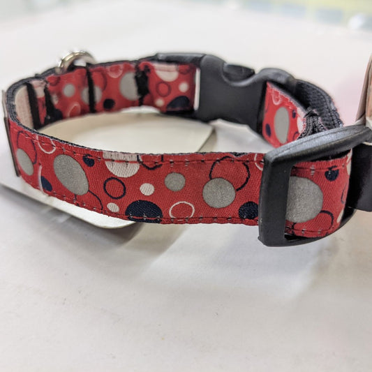 *DISC* RC Pets - Reflective Dog Collar - SODA RED - XSMALL - 5/8 x 7-9in