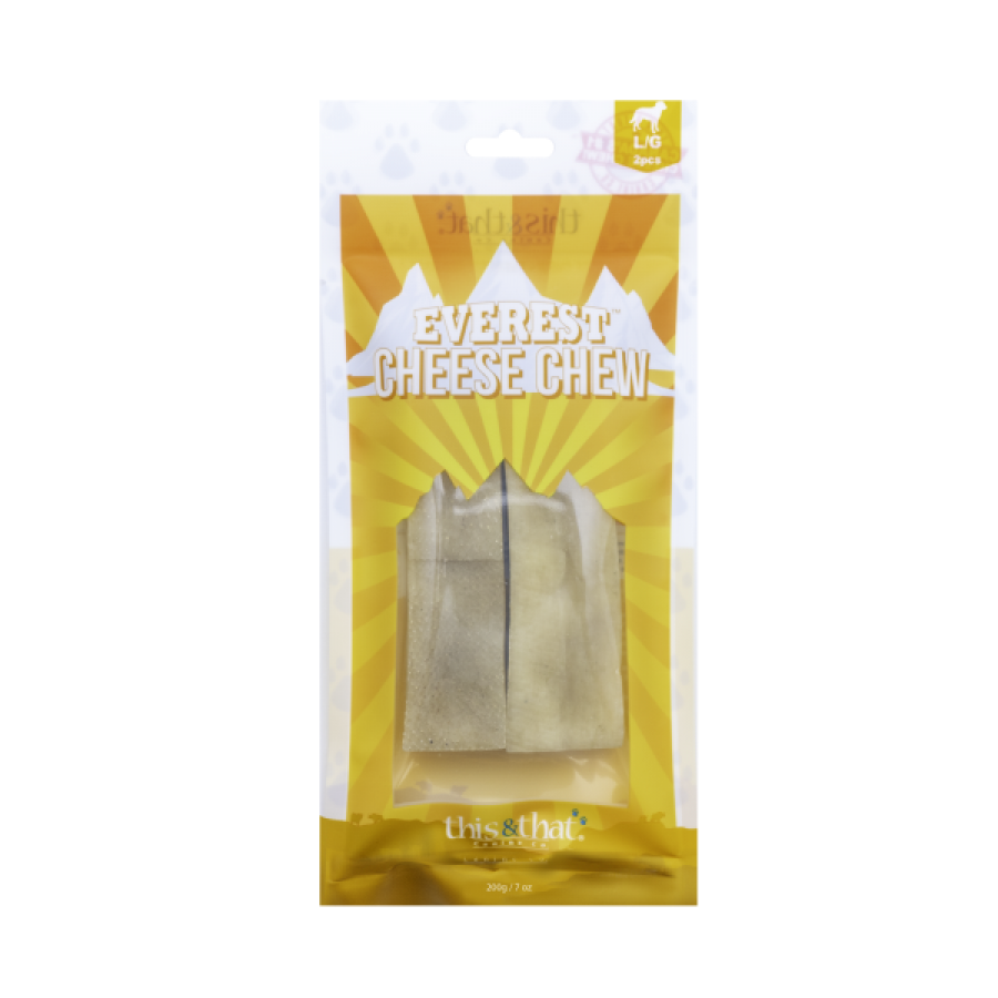 LocalID_69885 This & That - Everest CHEESE Chew Dog Treat - LARGE - 200GM - 2PK