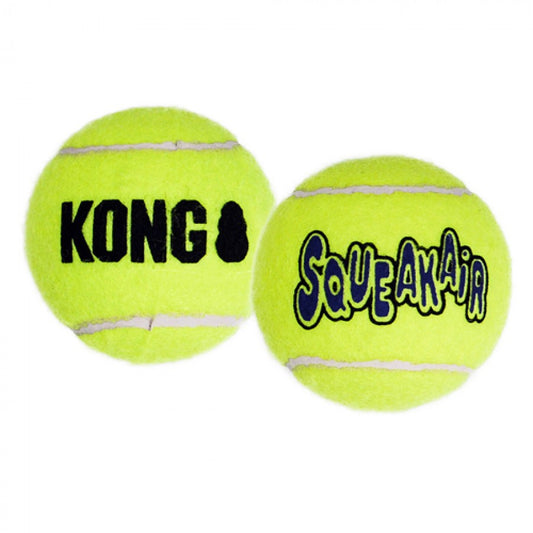 LocalID_57001 KONG - AirDog Squeaker Tennis Ball Dog Toy - MEDIUM - 7CM (3in) - 3PK