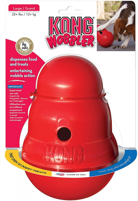 Kong - Wobbler Dispenser - Dog Treat Toy - LARGE - 20CM (7.9in)