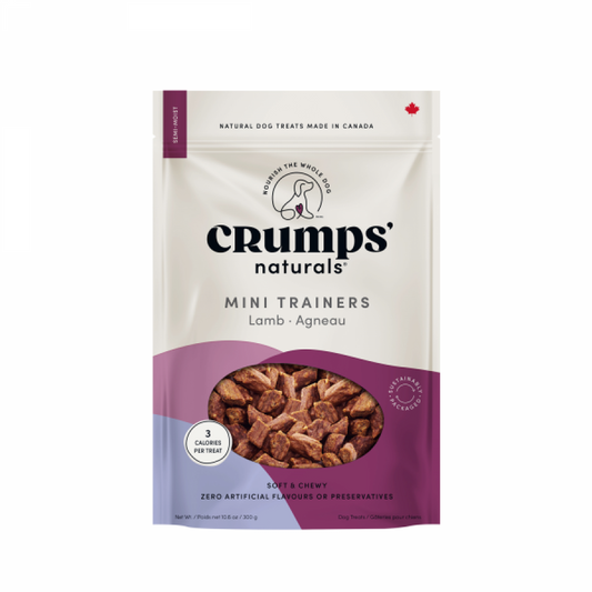 Crumps' Naturals - Mini Trainers Semi-Moist LAMB Dog Treat - 300GM (10.6oz)