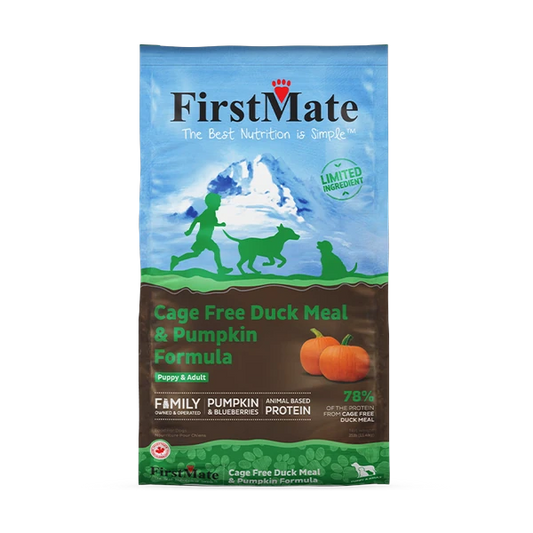 FirstMate - GF LID DUCK and PUMPKIN Dry Dog Food - 11.4KG (25lb)