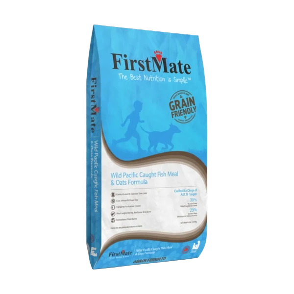 FirstMate - Grain Friendly Wild Pacific Caught FISH and OATS Dry Dog Food - 11.4KG (25lb)