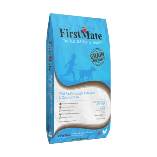 FirstMate - Grain Friendly Wild Pacific Caught FISH and OATS Dry Dog Food - 11.4KG (25lb)