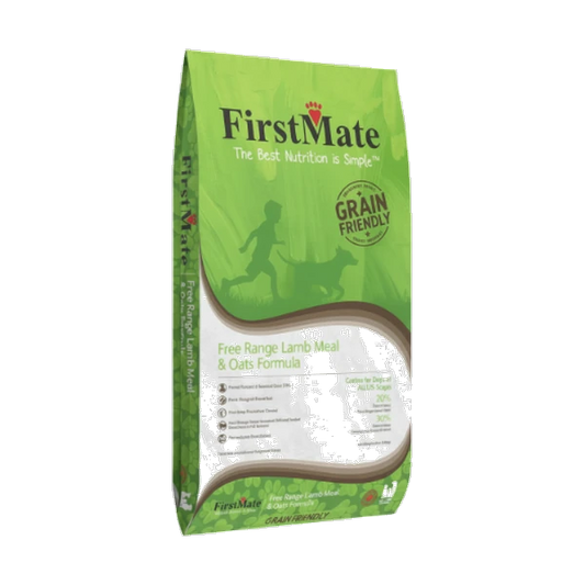 FirstMate - Grain Friendly Free Range LAMB and OATS Dry Dog Food - 11.4KG (25lb)