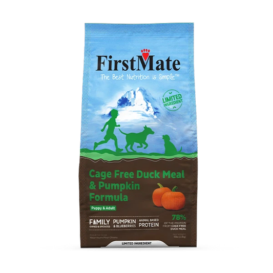 FirstMate - GF LID DUCK and PUMPKIN Dry Dog Food - 11.4KG (25lb)
