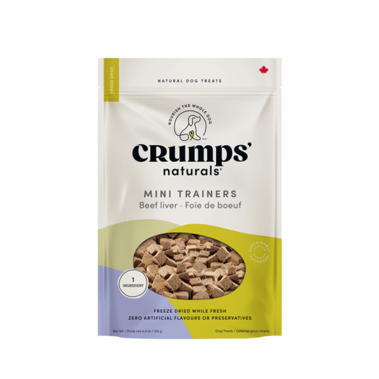 Crumps' Naturals - Mini Trainers FD BEEF LIVER Dog Treats - 126GM (4.4oz)