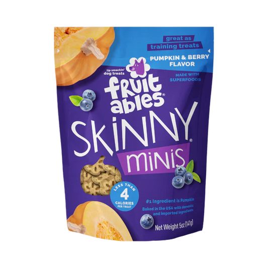 LocalID_71526 Fruitables - Skinny Minis PUMPKIN BERRY Chewy Dog Treats - 141GM (5oz)