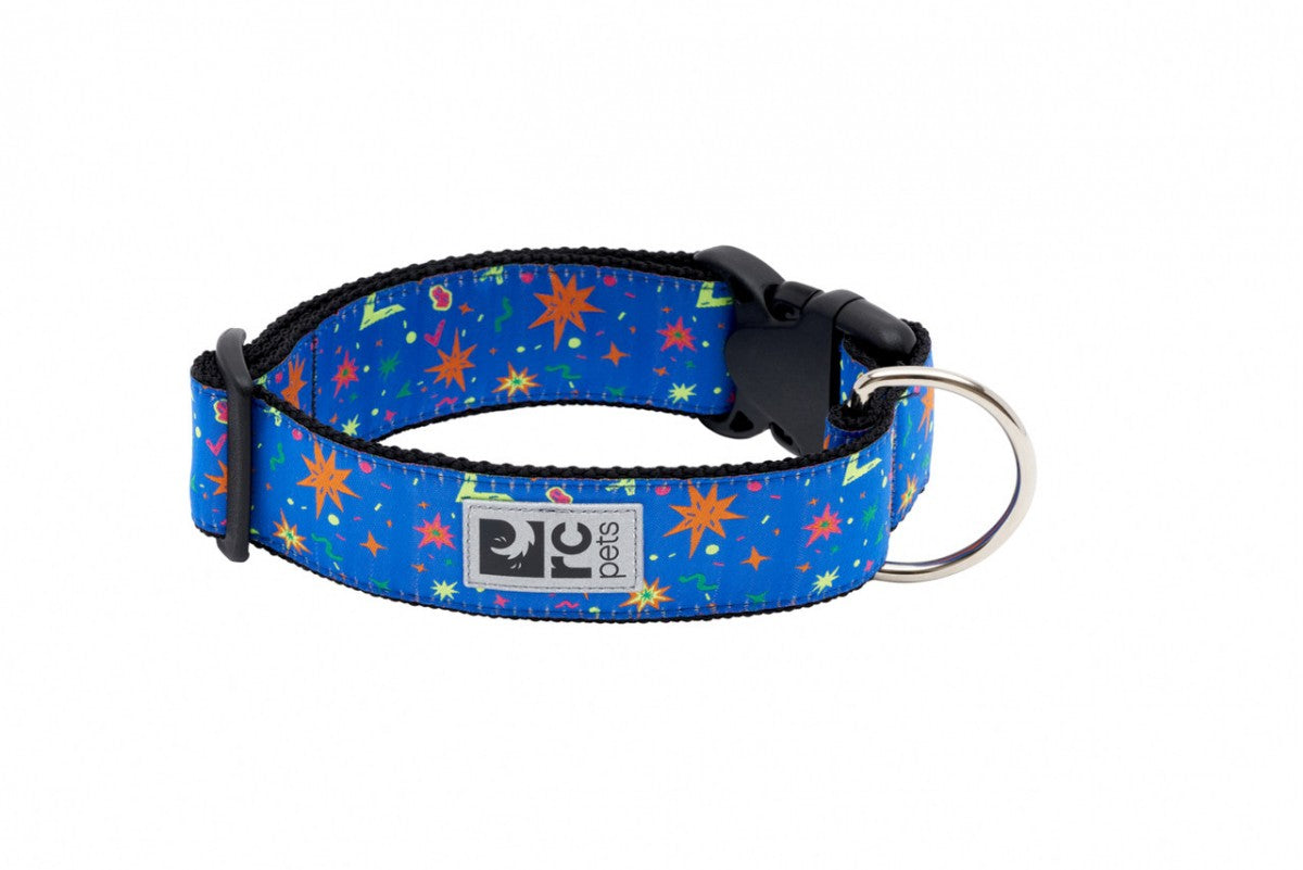 RC Pets - Wide Clip Collar - POPSTAR - MEDIUM - 1.5in x 12-20in