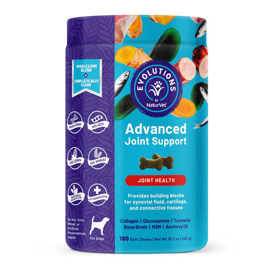 LocalID_70897 NaturVet - Advanced Joint Soft Dog Chews - 432GM (15.2oz) - 180CT