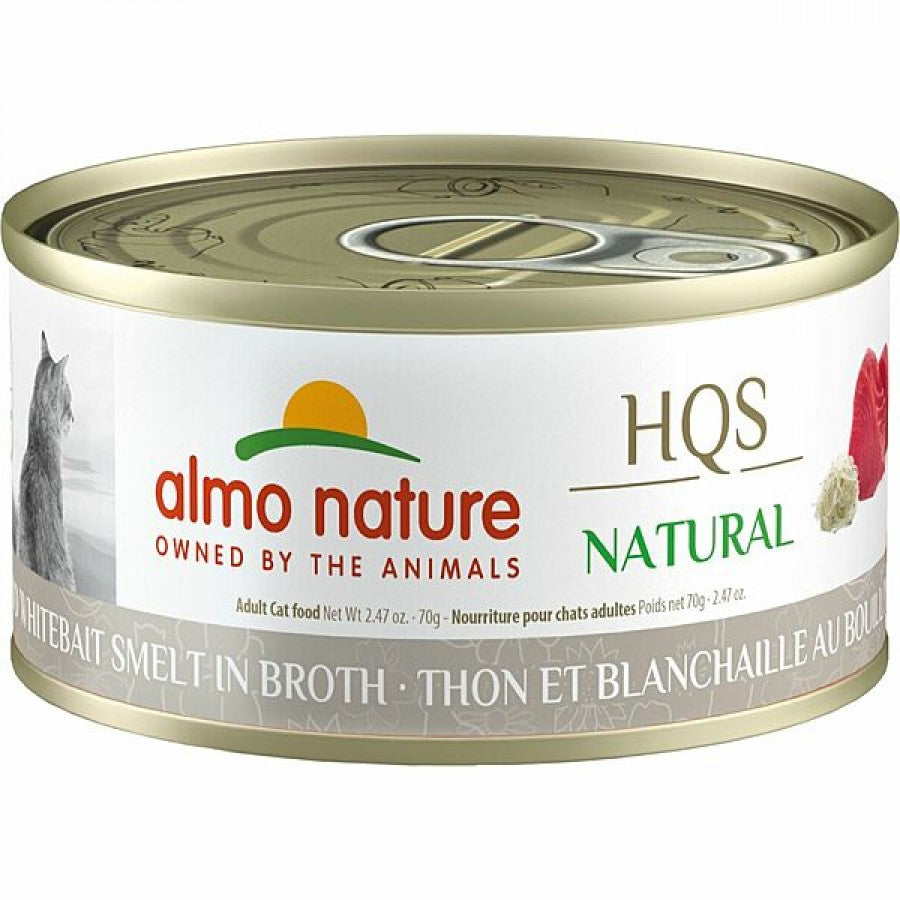 Almo Nature - TUNA and WHITEBAIT SMELT in BROTH Wet Cat Food - 70GM (2.4oz)