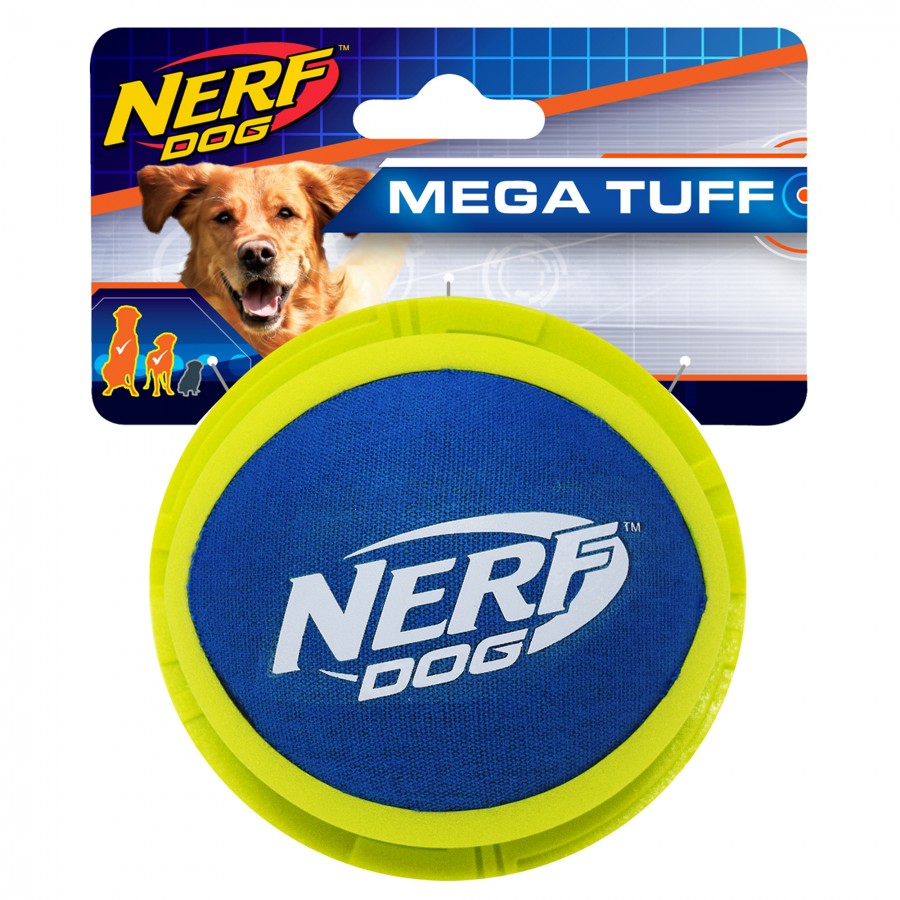 Nerf - Megaton Ball Dog Toy - BLUE & GREEN - 10CM (4in)