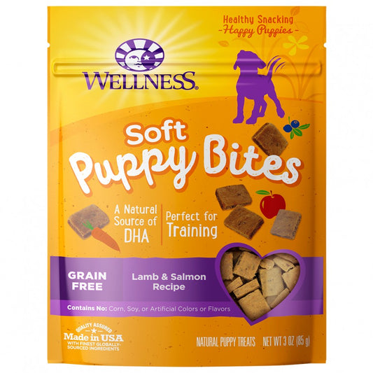 Wellness - Soft Puppy Bites LAMB and SALMON Dog Treat - 85GM (3oz)