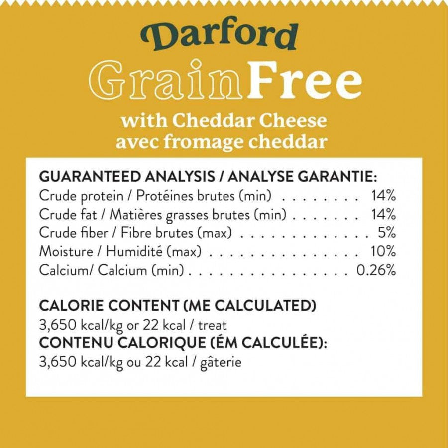 LocalID_68188 Darford - GF CHEDDAR CHEESE Recipe MINIS Dog Treat - 340GM (12oz)