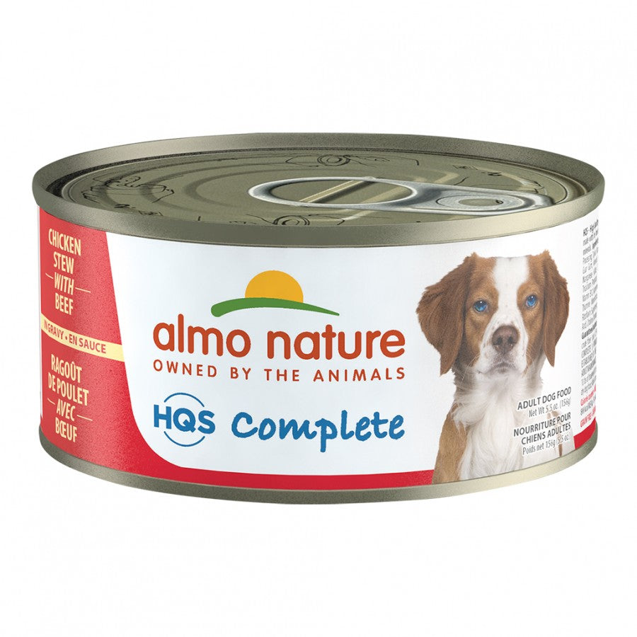 *S.O. - Up to 2 Week Wait* Almo Nature - CHICKEN STEW with BEEF in Gravy Wet Dog Food - 156GM (5.5oz) x24 CASE