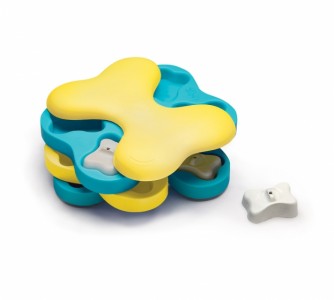 Nina Ottosson - Tornado Puzzle Dog Toy - BLUE and YELLOW - 30x20CM (11.8x7.9in)