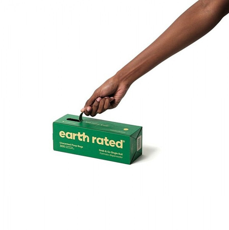 Earth Rated - Poop Bags - UNSCENTED - 1 Roll 300 Bags