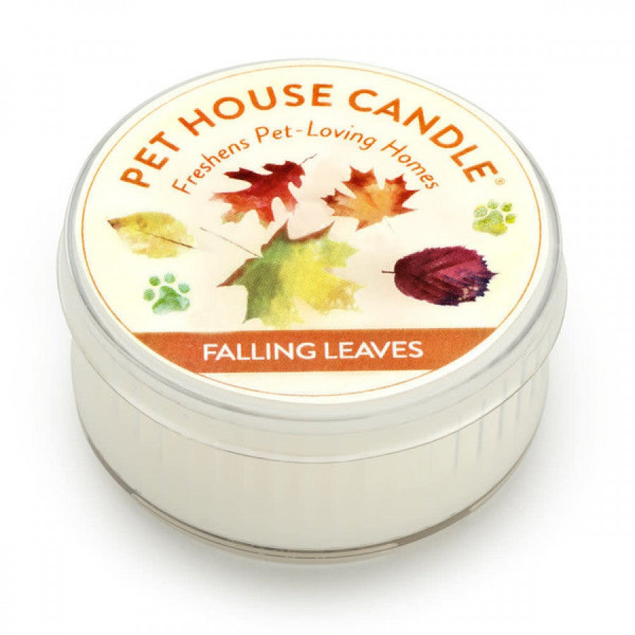 LocalID_57862 	Pet House - Candles - Falling Leaves - Mini Candle 1.5oz - 7x4CM (2.5x1.75in)