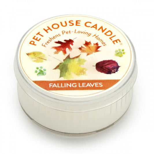 LocalID_57862 	Pet House - Candles - Falling Leaves - Mini Candle 1.5oz - 7x4CM (2.5x1.75in)