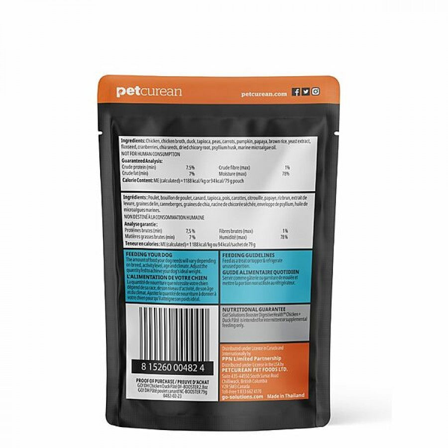 LocalID_67399 Petcurean - GO! Digestive Health CHICKEN and DUCK Pate Wet Dog Food - 79GM (2.8oz)